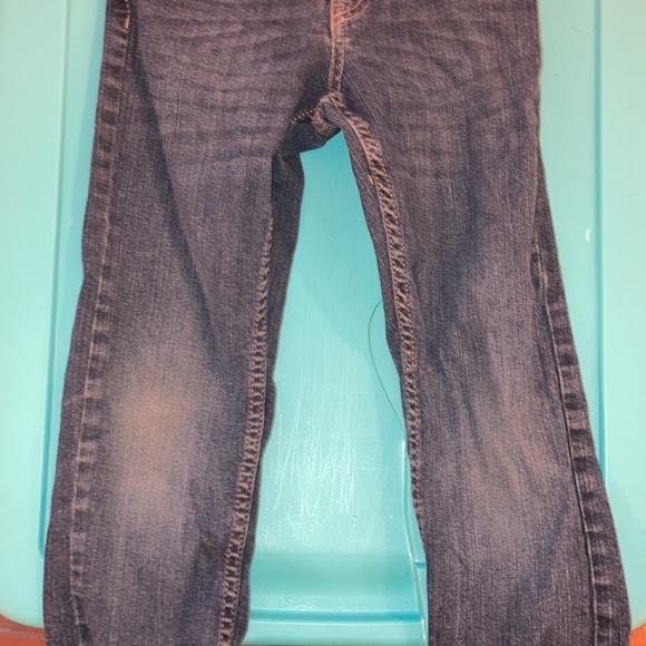 Levi straight leg jeans with side adjusting waist size 7 regular - Picture 3 of 10